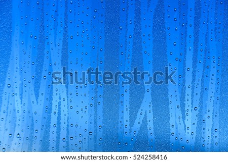 Rain on the glass
