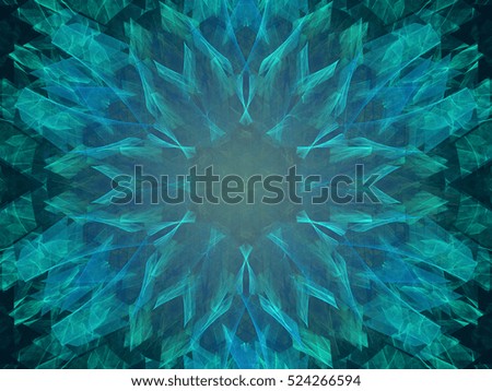 Fractal decorative bright  beautiful floral background
