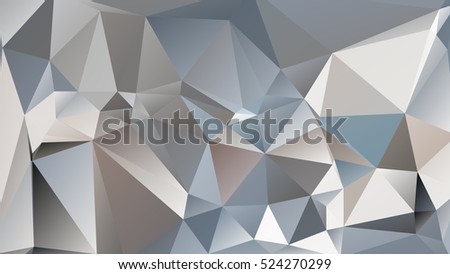 Abstract polygonal mosaic background consisting of triangles of different sizes and colors. Vector illustration in low poly style