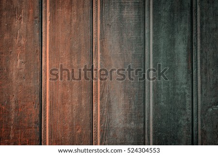 Old wooden wall, detailed background photo texture. Wood plank fence close up. Retro color style.
