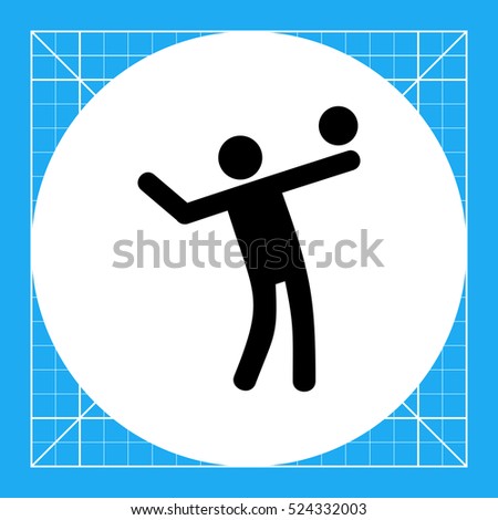 Man Playing Volleyball Icon