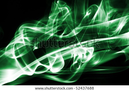 colored smoke isolated on a black background