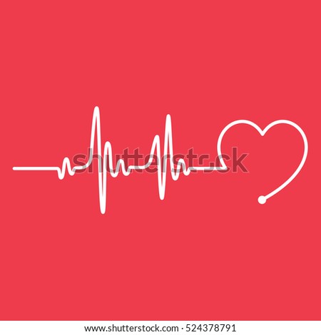 Heartbeat Line Heart Cardio Royalty-Free Stock Photo #524378791