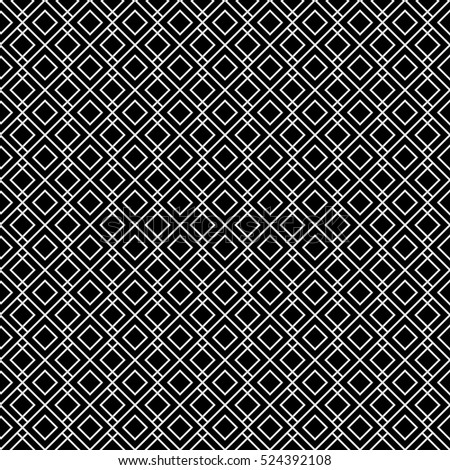 Seamless pattern. Geometrical modern stylish texture. Regularly repeating classical tiles with rhombuses and diamonds. Vector element of graphical design