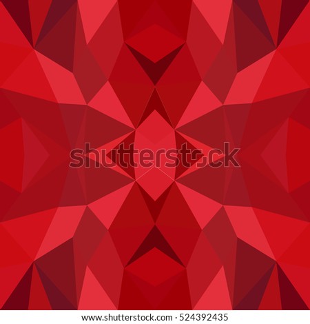 Abstract triangle geometric red background for your design. 