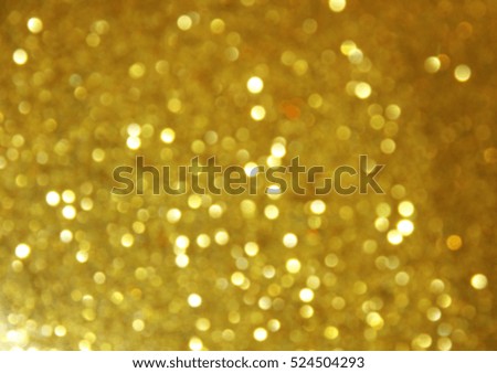 Gold bokeh light blur abstract background