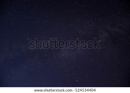 milky way in thailand , night stars for background, stars in the night sky.
