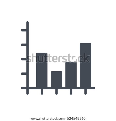 Diagram Chart Icon Vector Business Solid Glyph silhouette