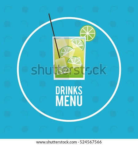 drinks menu cocktail mojito icon