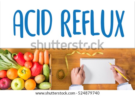 ACID REFLUX ,  Heartburn and Gastroesophageal Reflux Disease (GERD) Royalty-Free Stock Photo #524879740