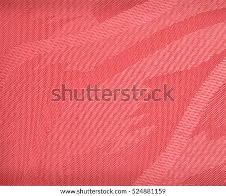 Red Textile texturing background. Fabric blinds.