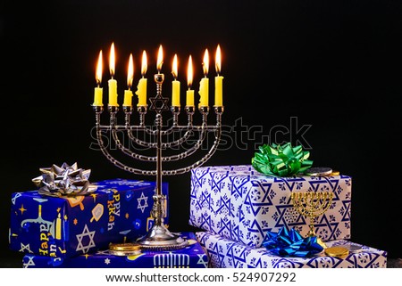 Lighting Hanukkah Candles Hanukkah celebration judaism menorah tradition