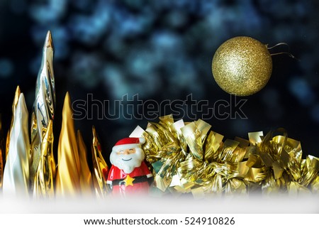 Abstract picture of Christmas decoration for background, greeting cards, happiness festival, New years wishes sent to everyone you love