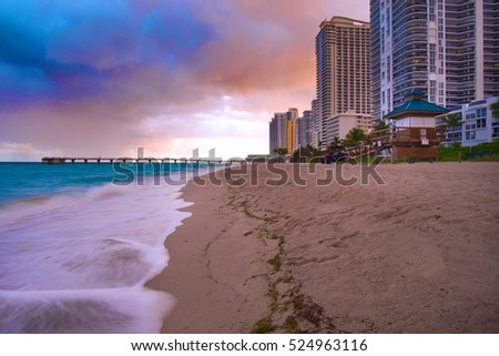 Cloudy Sky Sunny Isles Beach, Miami, Florida, United States