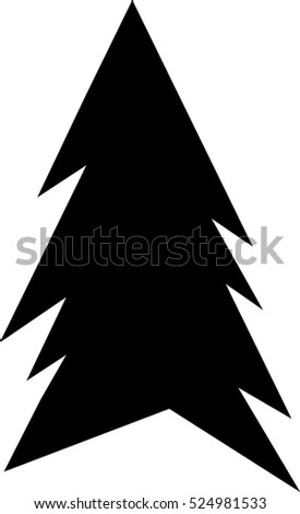 Abstract Christmas tree icon Christmas tree vector icon 