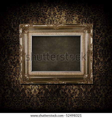 grungy victorian background and frame
