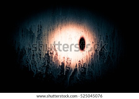 Scary eye in the dark,Abstract background,Scary background