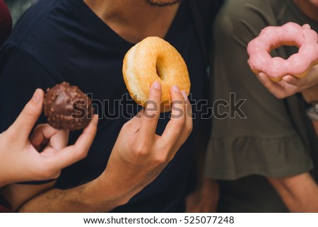 Lifestyle Friend have fun with Donut