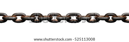 Chain isolated on white background Royalty-Free Stock Photo #525113008