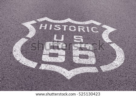 Route 66 Royalty-Free Stock Photo #525130423