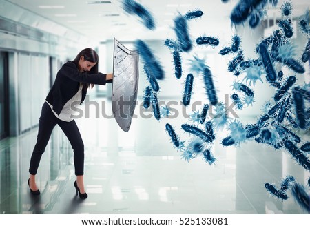 3D Rendering attack of bacteria Royalty-Free Stock Photo #525133081