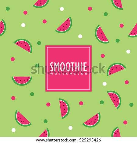 Watermelon background. Swatch pattern included.