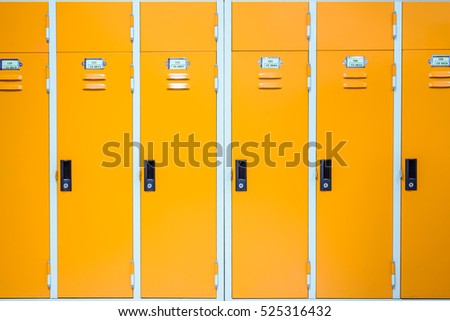 Close up of locker. Royalty-Free Stock Photo #525316432