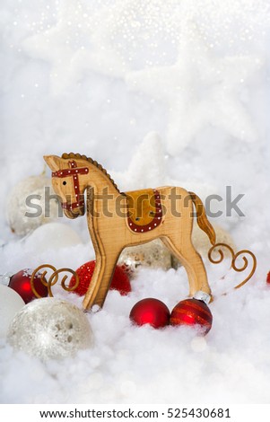 Christmas rocking horse