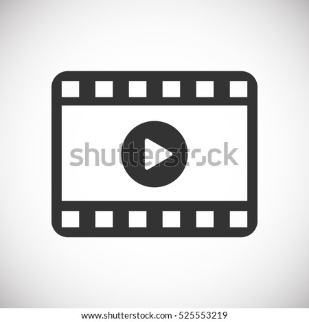 Play Video vector icon Royalty-Free Stock Photo #525553219