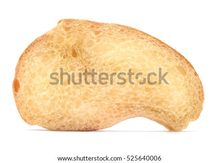 Stacked sliced bread on a white background.