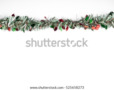 Christmas decoration on white background
