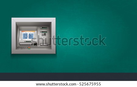 ATM - Automated teller machine Royalty-Free Stock Photo #525675955