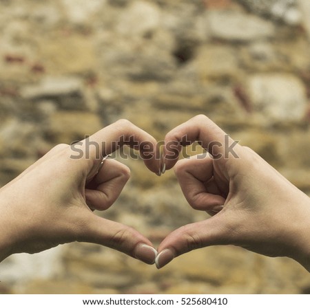 Heart from fingers