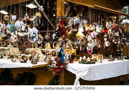 Typical Christmas market in Alto Adige in Italy