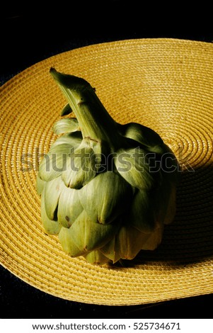 An artichoke is pictured here.