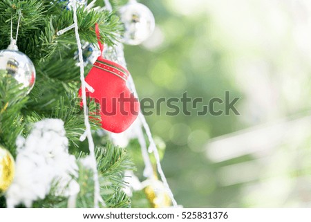 Colorful Christmas characters and decorations. Using as wallpaper or backgrounds.