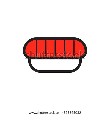 Sushi Fish Japan Food Logo Design Template