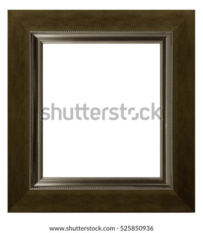 antique frame isolated on white background  with clipping path.