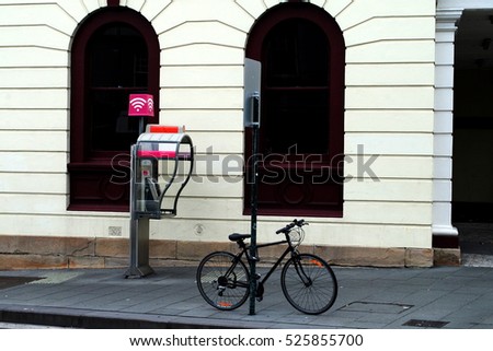 Bicycle on a city street