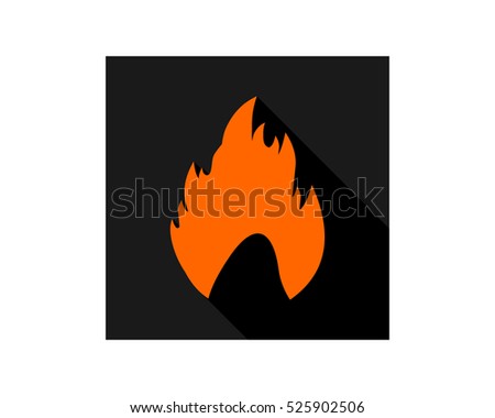 bonfire heat hot flare fire burn blaze image vector icon logo