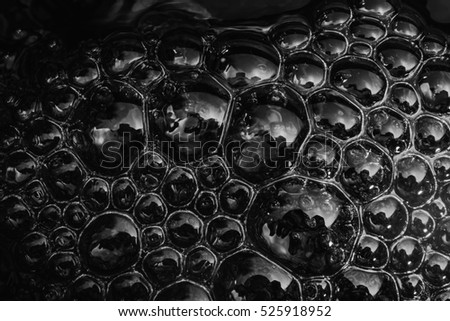 water surface with bubbles Abstract background White and Black
