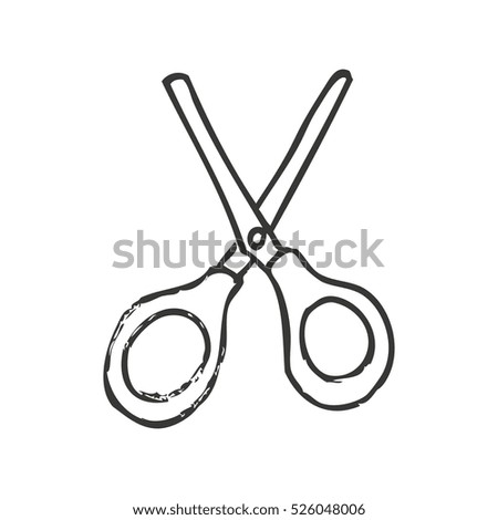 scissors school supply icon vector illustration design