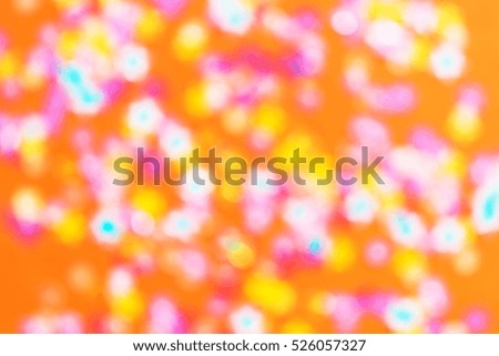 Abstract picture of colorful girl crafts accessories for background, greeting cards, happiness festival, New years wishes, Bokeh