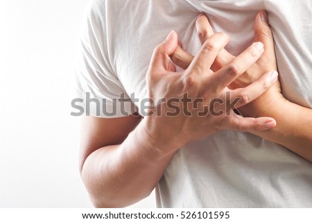 Man having a heart attack Royalty-Free Stock Photo #526101595