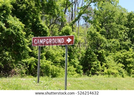 A campground sign.