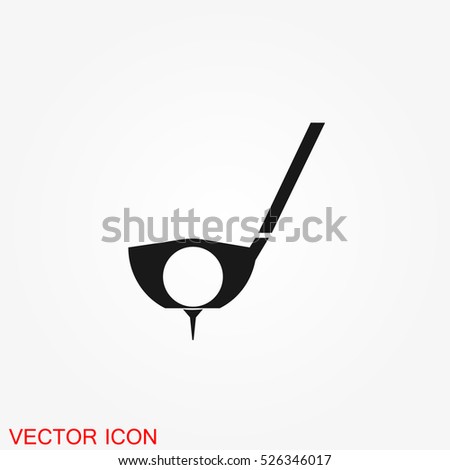 Golf icon vector