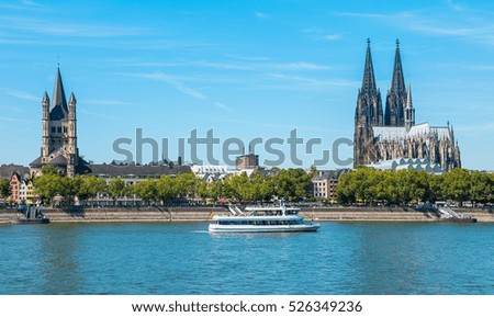 travel to cologne city at summer, germany