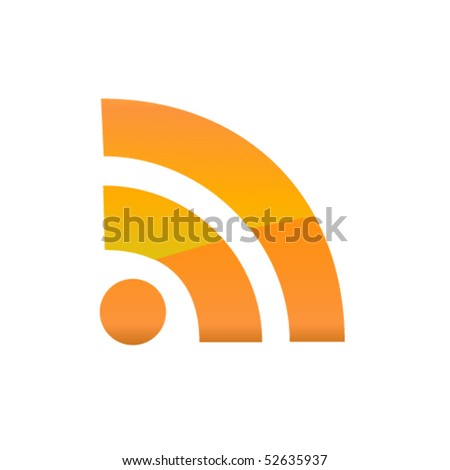 Rss icon. Vector Royalty-Free Stock Photo #52635937