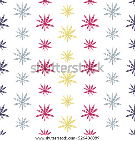 Leaf pattern. Can be used for wallpaper, pattern fills, textile, web page background, surface textures, Image for advertising booklets, banners, flayers.