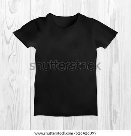Vector illustration of blank t-shirt template